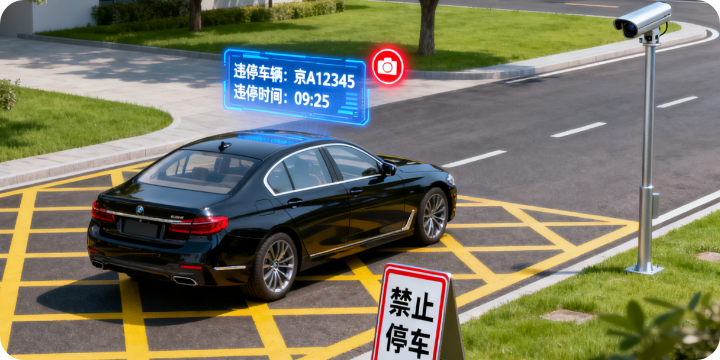 车辆违停检测